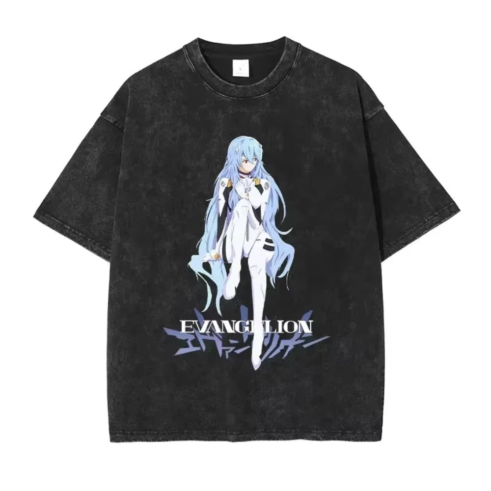 Good Streetwear Brand - 오버사이즈 남성 티셔츠 의류 EVA 애니메이션