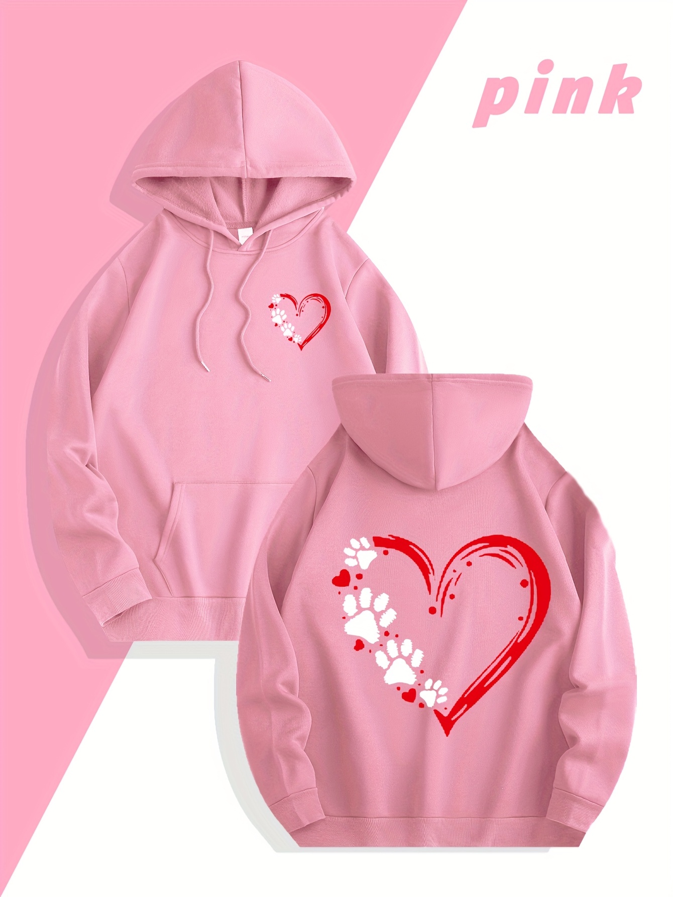Streetwear Brand Heart - 가을/겨울 스트릿웨어 브랜드 하트 프린트 남성
