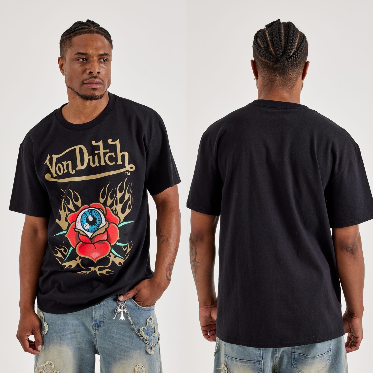 Streetwear Brand With Eye - Rose Eyes Von Motorcycle Street Trend
