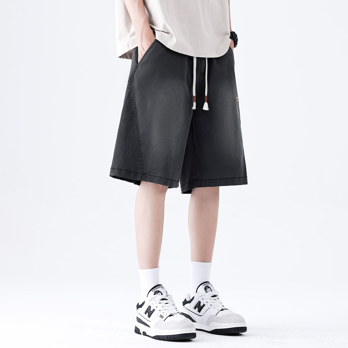 브랜드 의류 여름 얇은 남성용 조츠 바지 배기 와이드  - Streetwear Brand Jorts 리뷰 및 가격