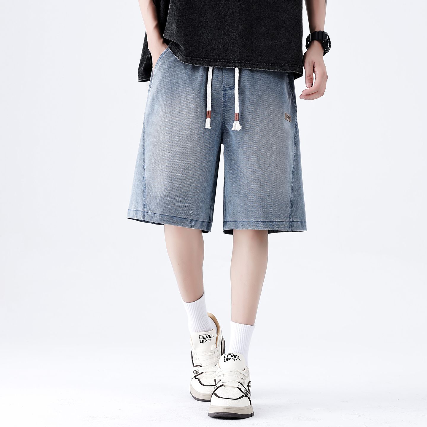 브랜드 의류 여름 얇은 남성용 조츠 바지 배기 와이드  - Streetwear Brand Jorts 리뷰 및 가격