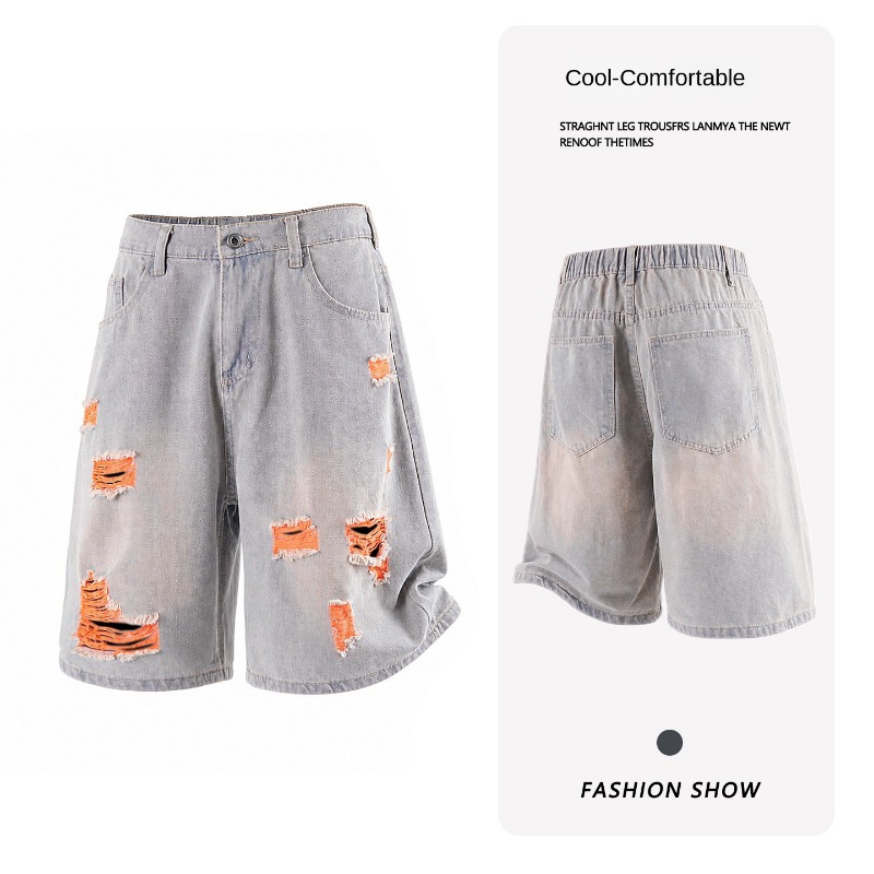 여름 신상 트렌디 브랜드 스트릿웨어 멀티컬러 디스트레스 - Streetwear Brand Jorts 리뷰 및 가격