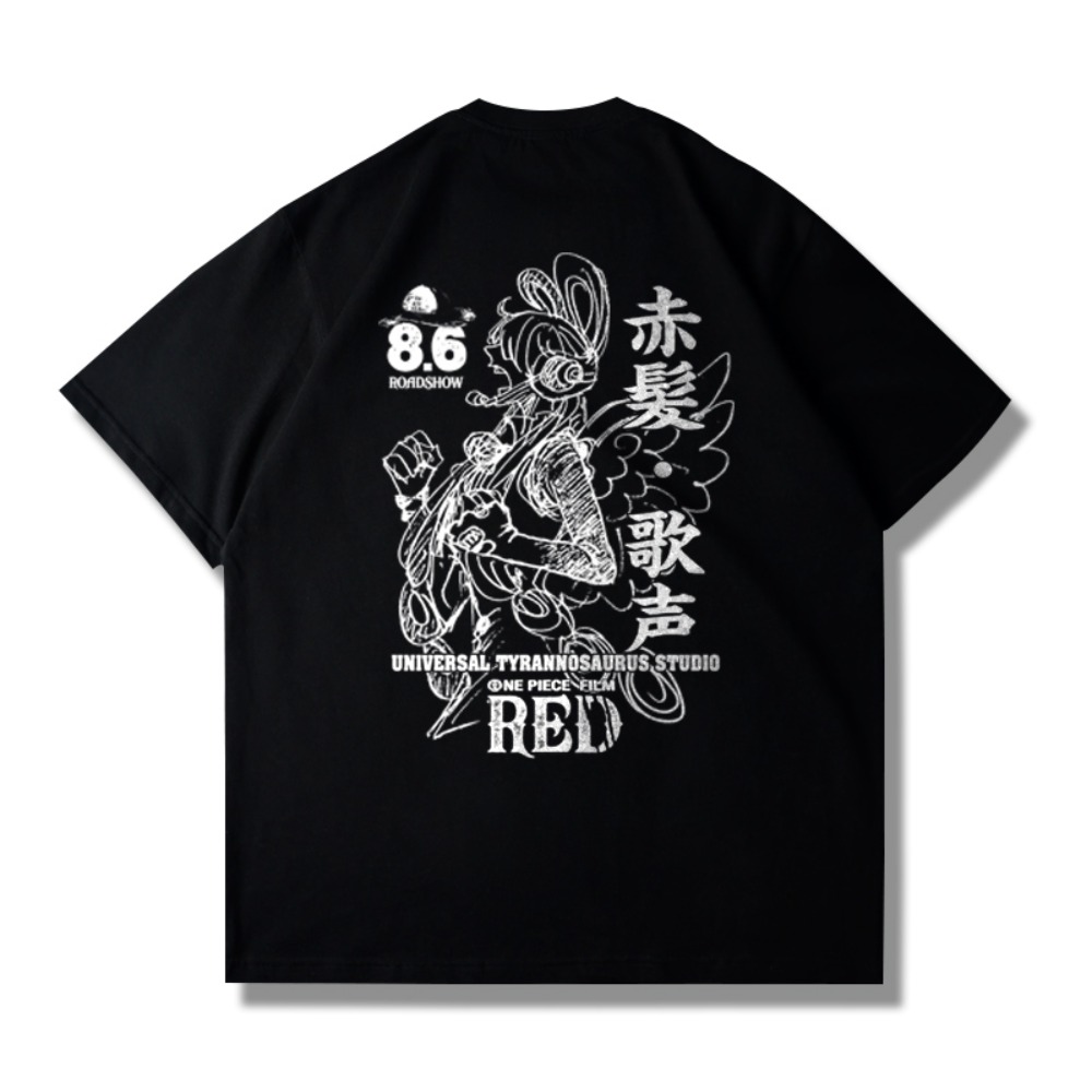 2025 원피스 레드 그래픽 티셔츠 남성 여름 옷 여성 - Good Streetwear Brand 리뷰 및 가격
