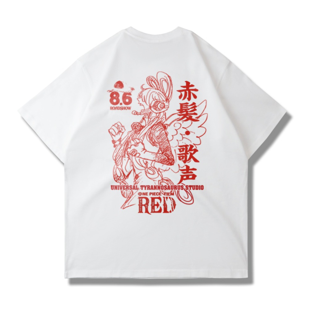 2025 원피스 레드 그래픽 티셔츠 남성 여름 옷 여성 - Good Streetwear Brand 리뷰 및 가격