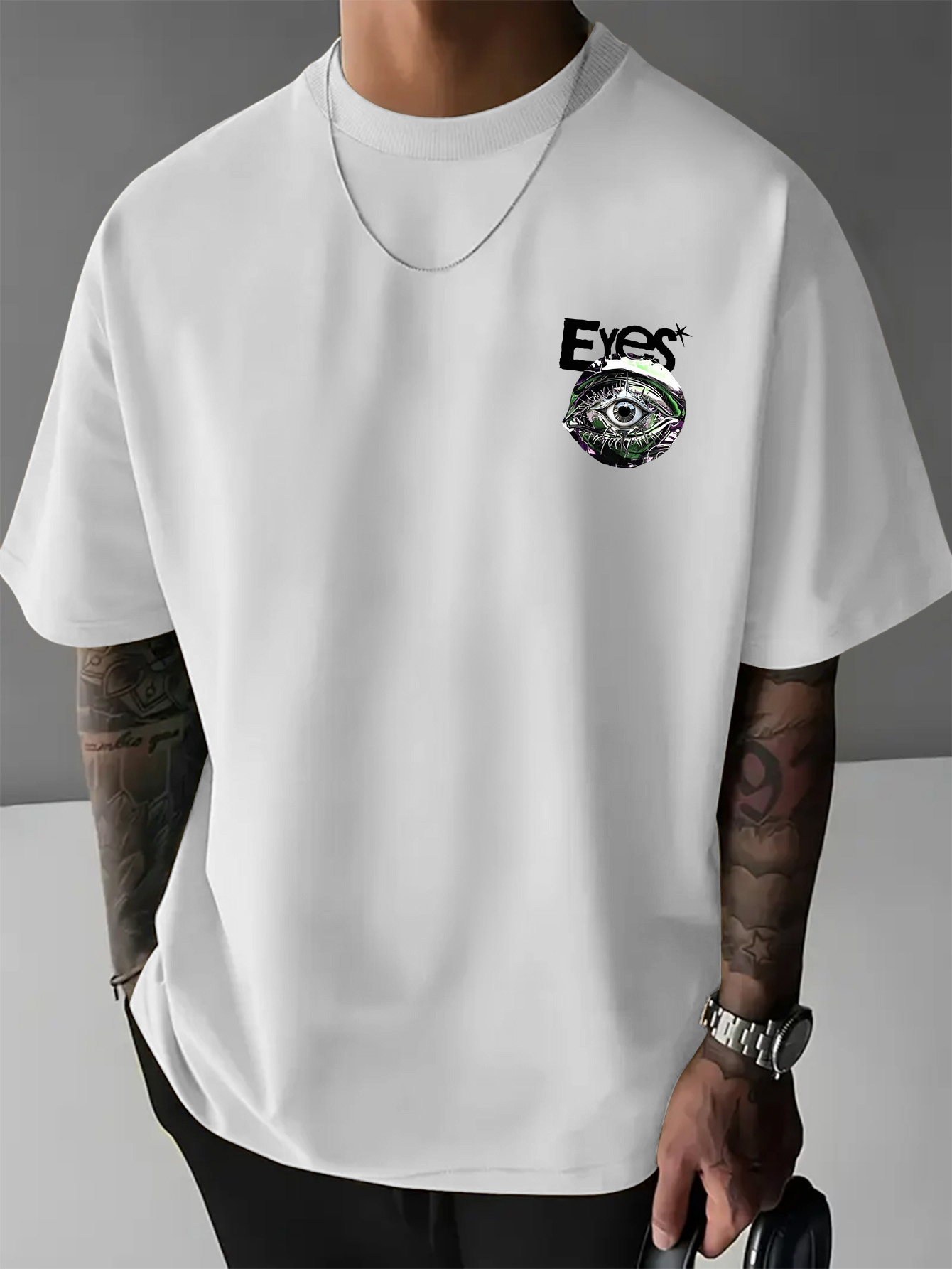 남성용 오버사이즈 뉴욕 고딕 스트릿웨어 티셔츠 브랜드  - Streetwear Brand With Eye 리뷰 및 가격
