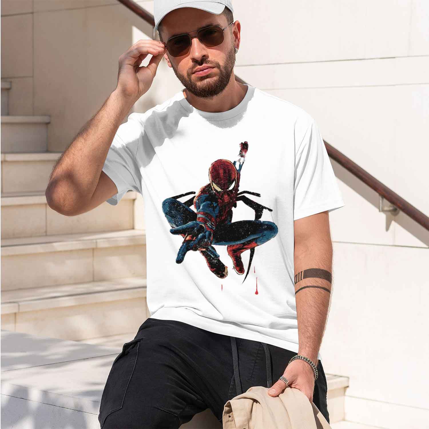 브랜드 뉴 데이 톰 홀랜드 레트로 초상화 티셔츠 d 빈 - Streetwear Brand Model 리뷰 및 가격